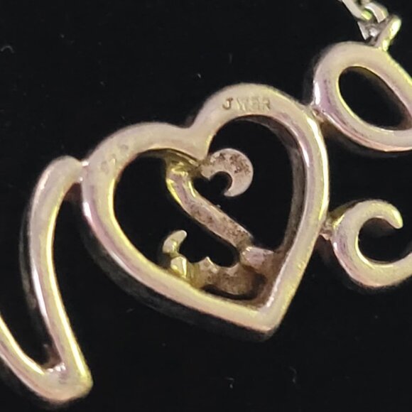 Jane Seymour Open Hearts LOVE Necklace - Picture 4 of 5
